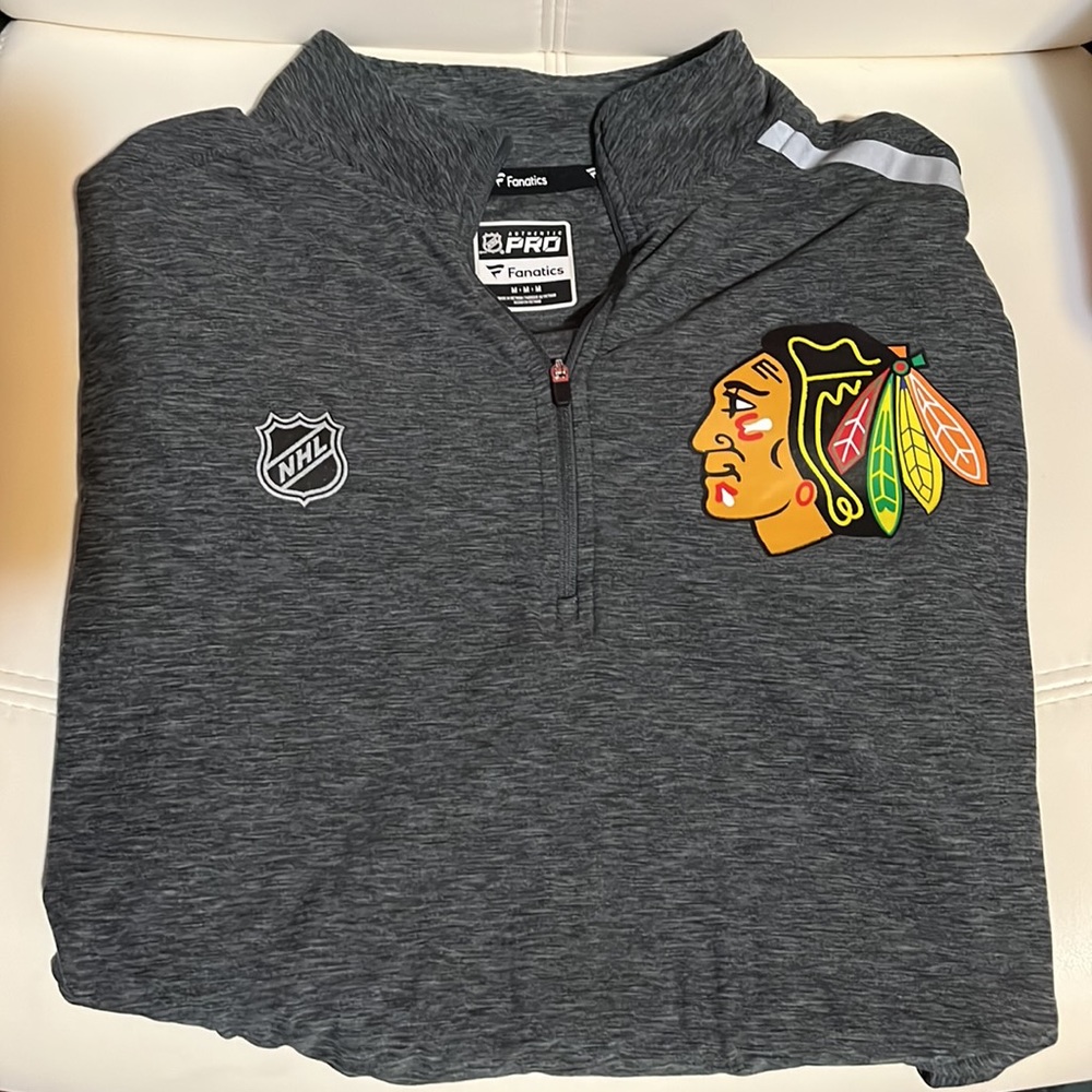 Chicago Blackhawks Fanatics Long Sleeve Super Soft Quarter Zip